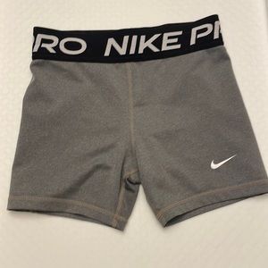 Nike Pro Dri-Fit Youth Medium Gray Shorts